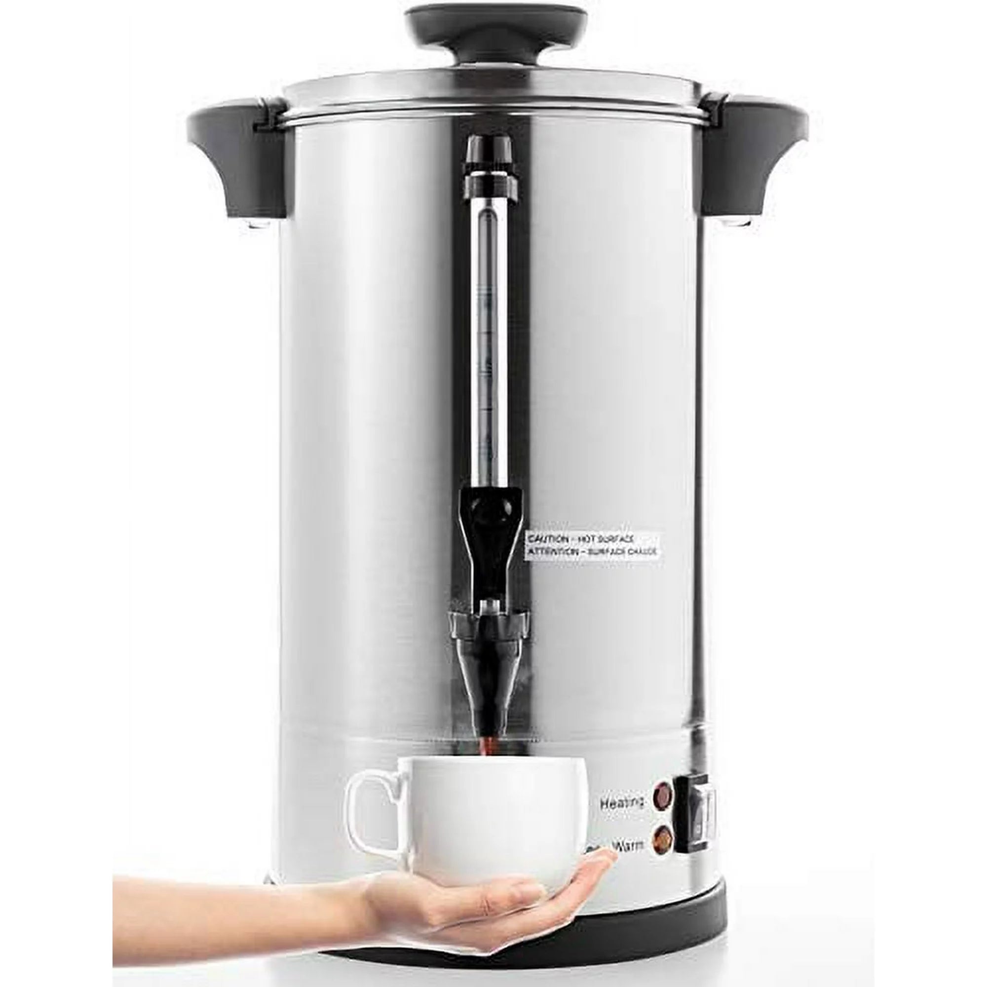 Coffee Pro Stainless Steel 100-Cup Percolating Urn