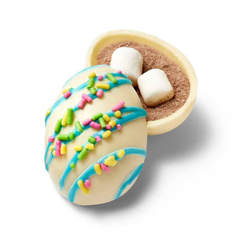 Spring White Chocolate Hot Cocoa Bomb with Sprinkles