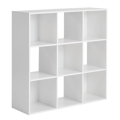 Mainstays 11" 9-Cube Storage Organizer, White