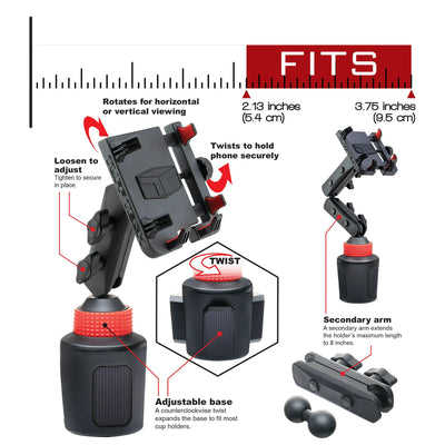 Tuff Tech Rugged Cradle Cup Mount