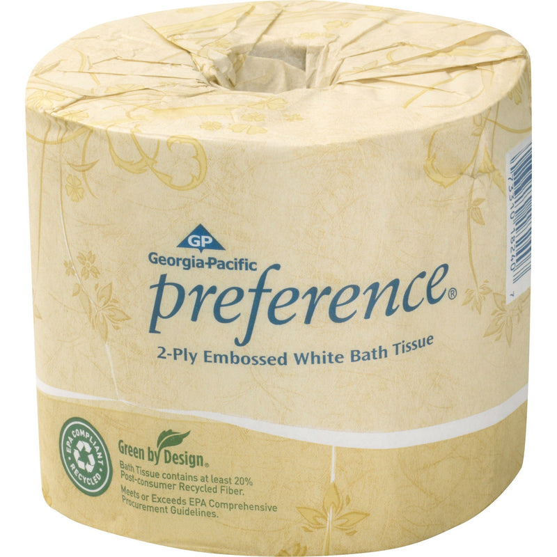 Georgia-Pacific Preference Embossed Bathroom Tissue, 80 Rolls