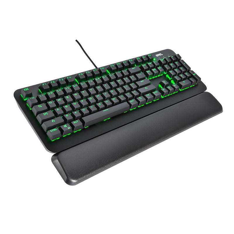 Onn. Gaming 104 Key Mechanical Keyboard with Blue Switches Adjustable