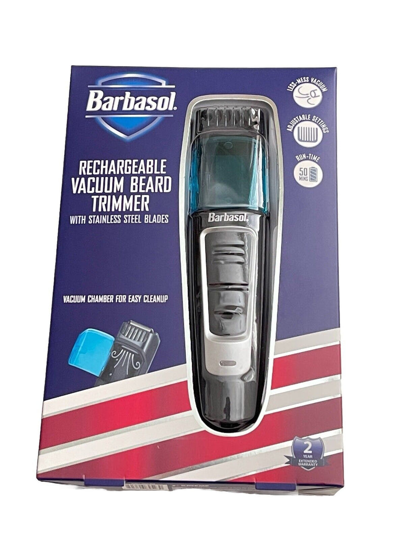 Barbasol Rechargeable Vacuum Beard Body Hair Trimmer