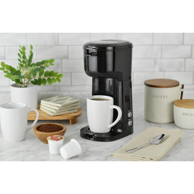 Mainstays Single Serve Coffee Maker, Black