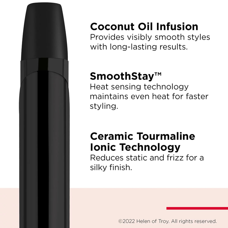 Revlon SmoothStay 1" Coconut Oil-Infused Curling Iron, Black