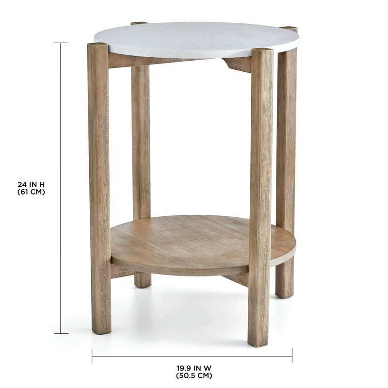 Better Homes & Gardens Round Marble End Table