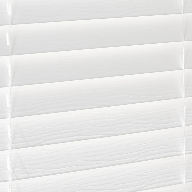 2-inch Cordless Faux Window Blinds, White, 39" x 64"