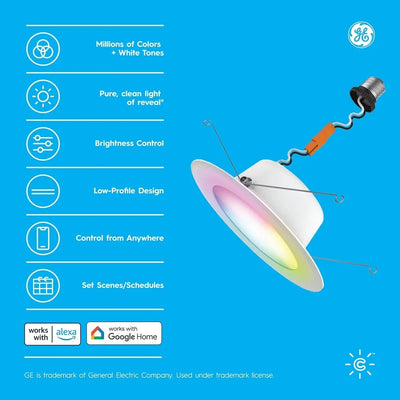 Cync Full Color Smart Recessed Can Retrofit (2 Pack)