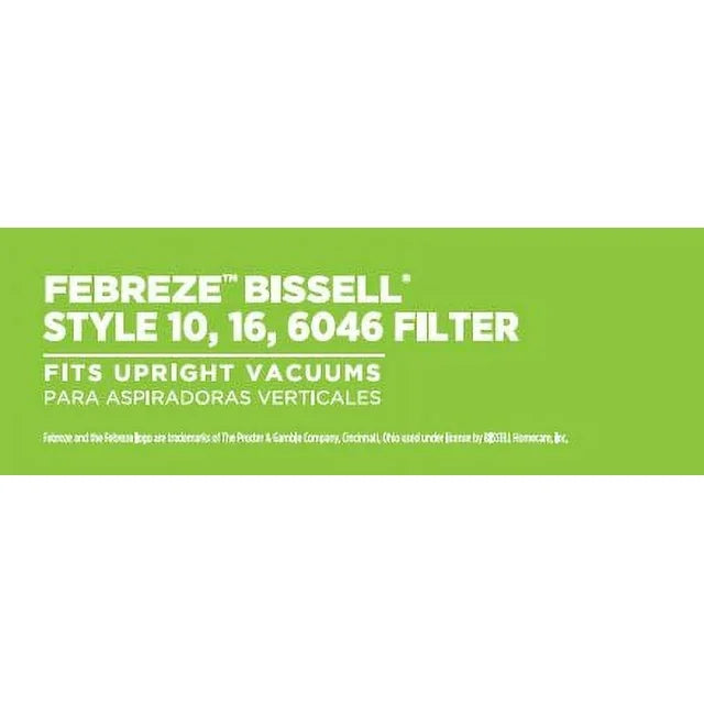 Febreze Spring Scent BISSELL Style 10, 16, & 6046 Vacuum Filter