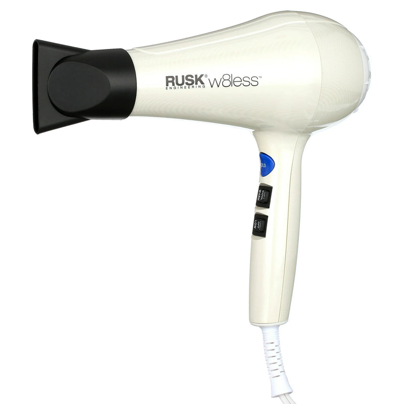 Rusk W8less 2000 Watt Ceramic & Tourmaline Dryer, White