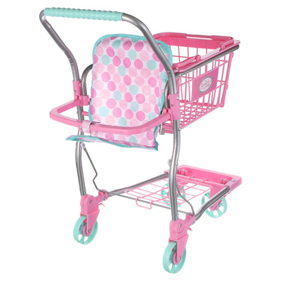 My Sweet Love Shopping Cart for 18" Dolls, Pink