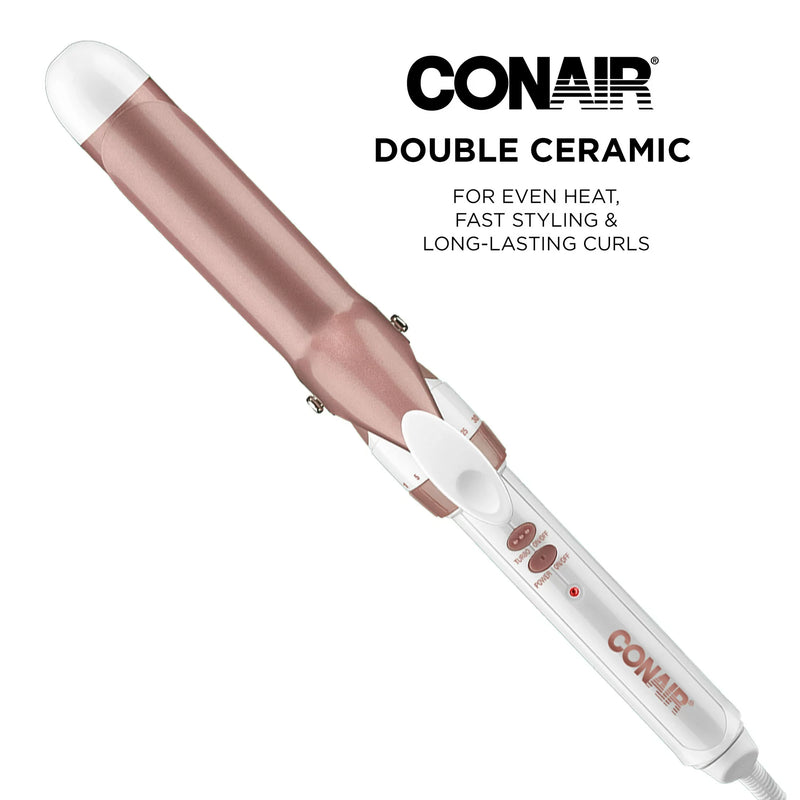 Conair Double Ceramic Curling Iron, 1.25-inch