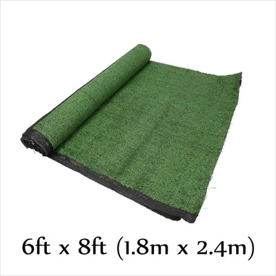 Green Artificial Grass Rug 6 ft. x 8 ft. Patio Deck Indoor Outdoor Landscape NEW