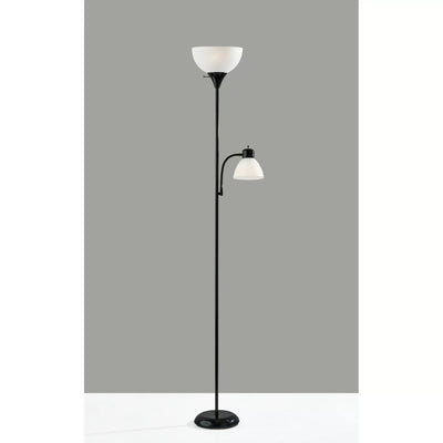 Mainstays 72'' Black Combo Floor Lamp With Reading Lamp