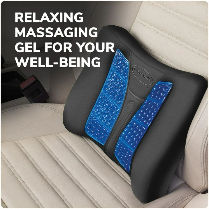 Dr. Scholl’s Black Massaging Gel Lumbar Seat Cushion