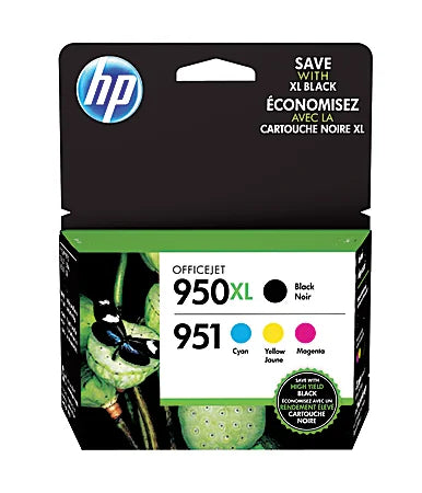 HP 950XL/951 High-Yield Black And Cyan, Magenta, Yellow Ink Cartridges