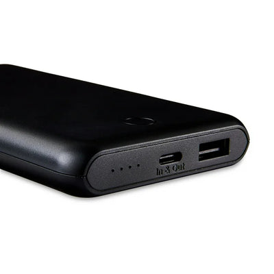 onn. Dual-Port Portable Battery, 10k mAh, Black