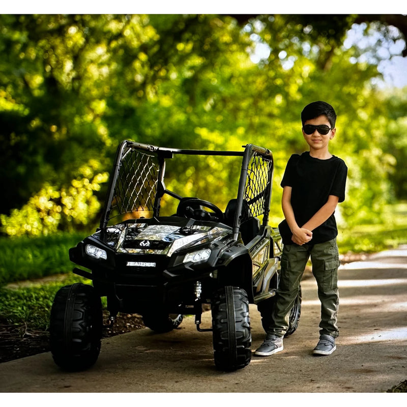 24V Realtree XD UTV Battery-Operated Ride-on with Remote, MP3