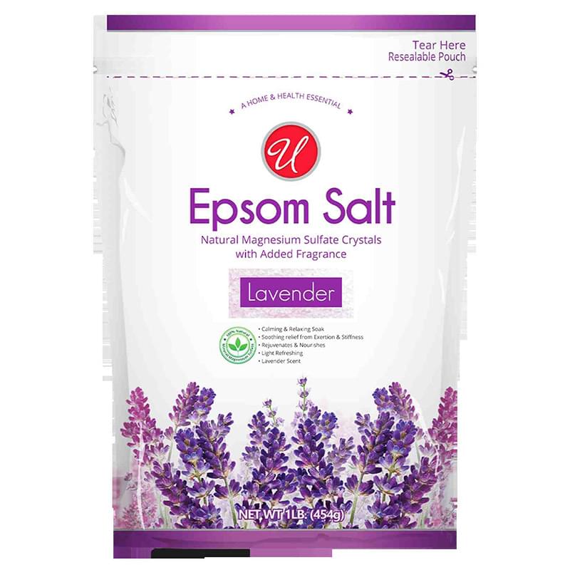 Lavender Scented Epsom Salt, 1 Lb.