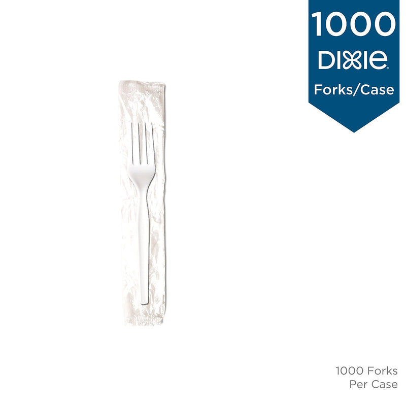 Individually Wrapped Fork, Medium-Weight, 1000/Carton