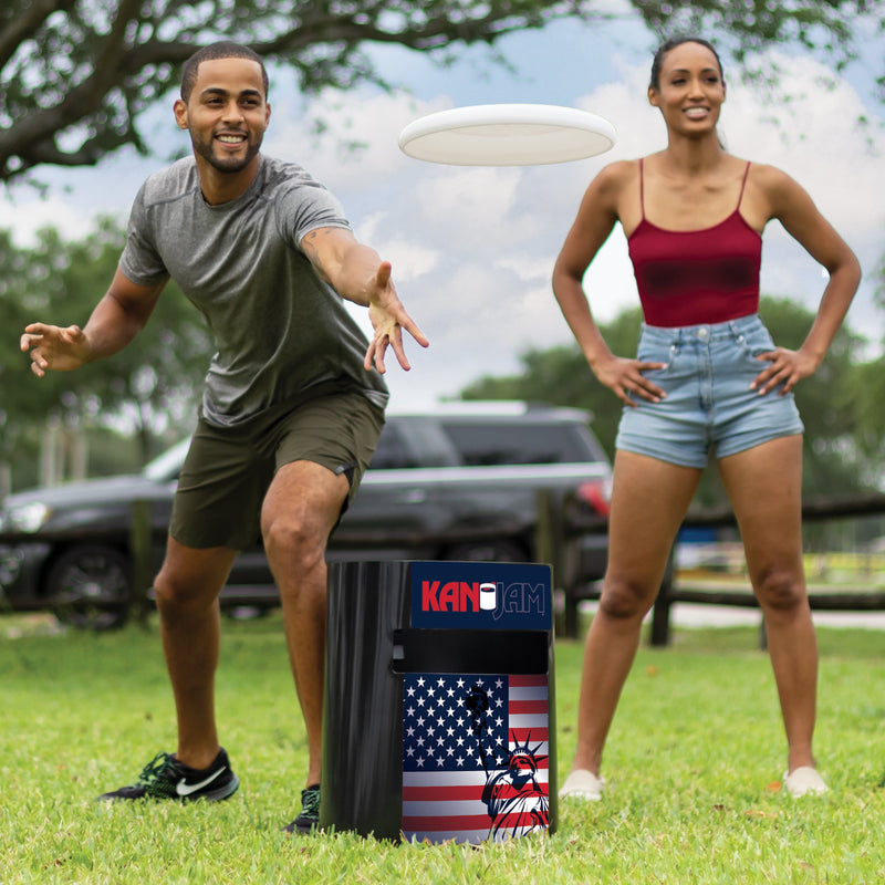 Kan Jam USA Edition Disc Toss Game for The Backyard, Beach, Park, Tailgates, Outdoors