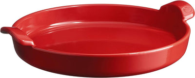 Emile Henry 12" Deep Dish Pizza Pan | Burgundy