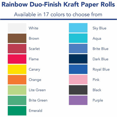 Pacon Rainbow Duo-Finish Kraft Paper Roll, 36" X 1000', Emerald