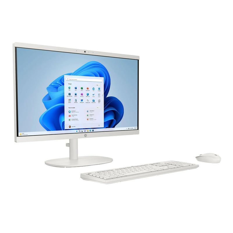 HP 21.45 inch All-in-One Windows Desktop, Cashmere White