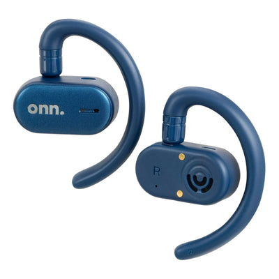 onn. Wireless Open-Ear Earphones, Blue