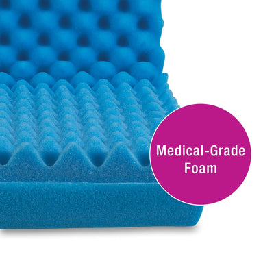 DMI 18" x 32" x 3" Foam Convoluted Chair Pad, Blue