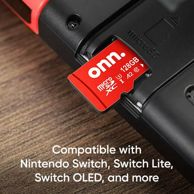 onn. 128 GB microSDXC U3 Memory Card for Nintendo Switch