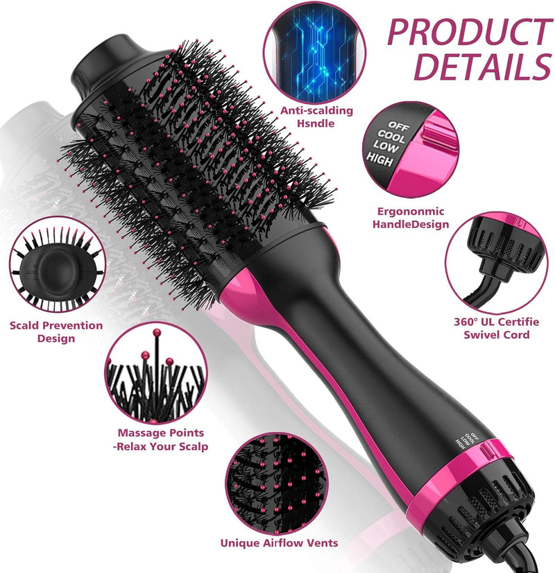 Hair Dryer Brush Blow Dryer Brush in One, 4 in 1 One Step Hair Dryer and Styler Volumizer