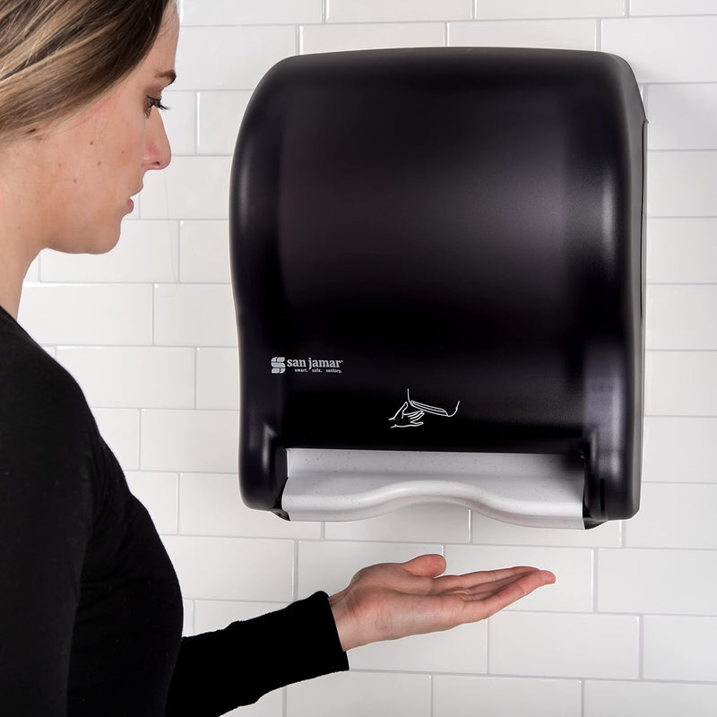 Classic Smart Paper Towel Dispenser, 10" x 14.5" x 12.5", Black