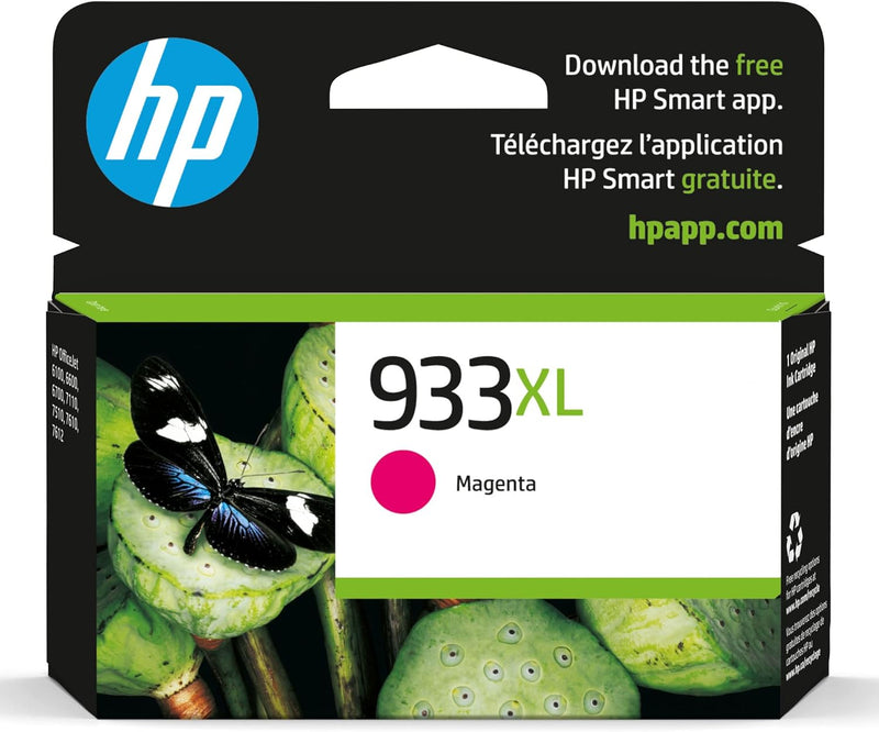 HP 933XL Magenta High Yield Original Ink Cartridge, Exp:05/2023