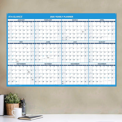 2025 AT-A-GLANCE 48" x 32" Yearly Dry Erase Wall Calendar