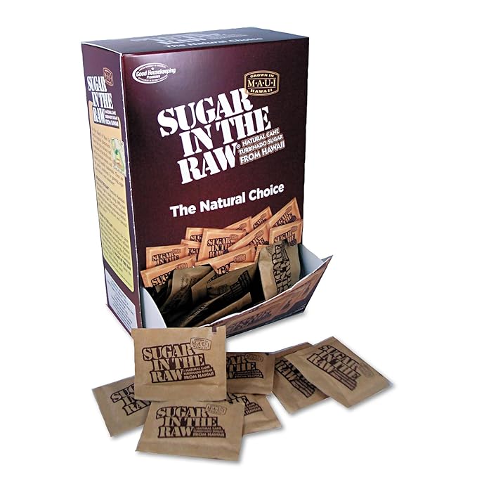 Sugar in the Raw Unrefined Sugar, 200 Packets/Box