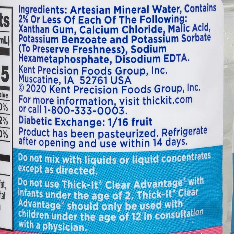 24 Pack Clear Advantage Thickened Water, Nectar Consistency, BB 01/25