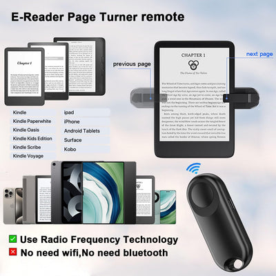 Remote Control Page Turner for Tablets