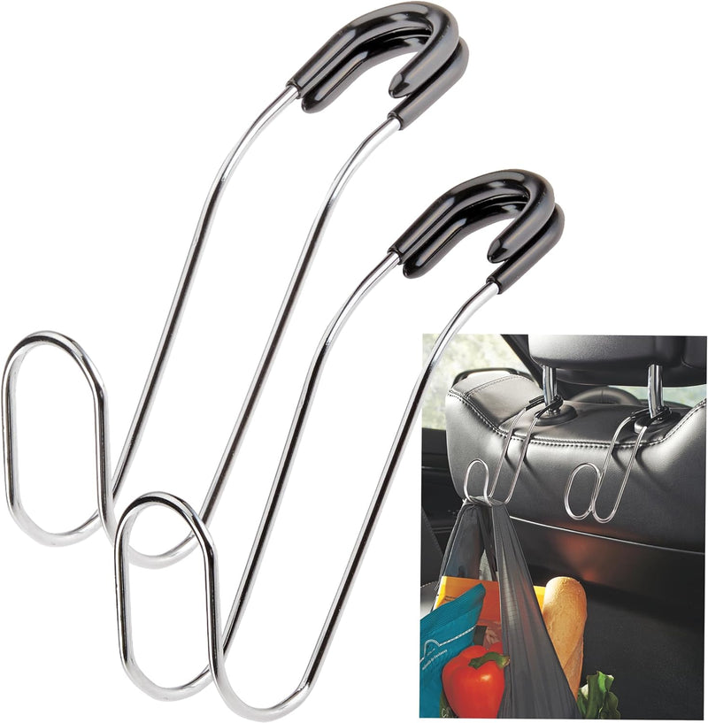 High Road Metal Car Hooks for Purses and Bags, Pack of 6