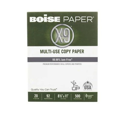 BOISE X-9 Multi-Use Copy Paper, 8.5" x 11", 500/ Sheets