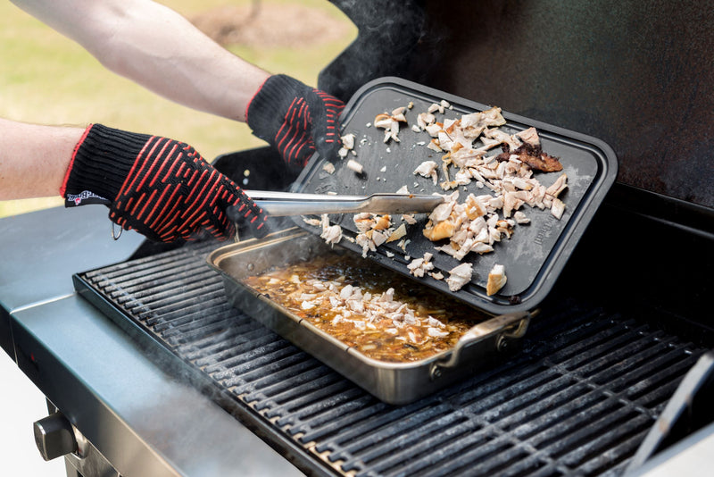 Charbroil Grill+ Roasting Dish And Cutting Board, Stainless Steel