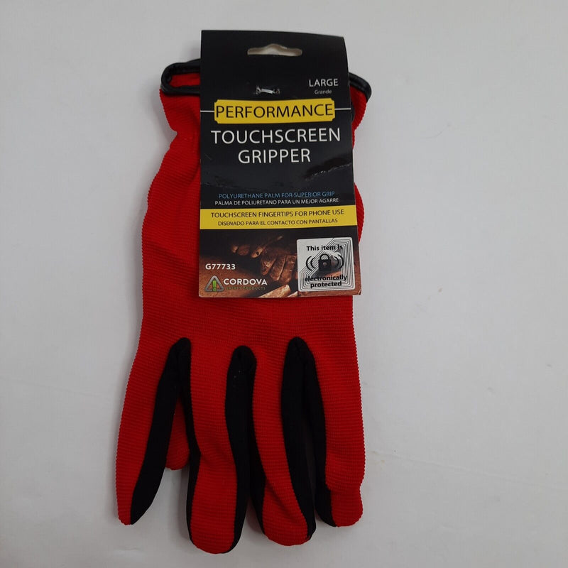 Cordova Performance Touchscreen Gripper Gloves, Large