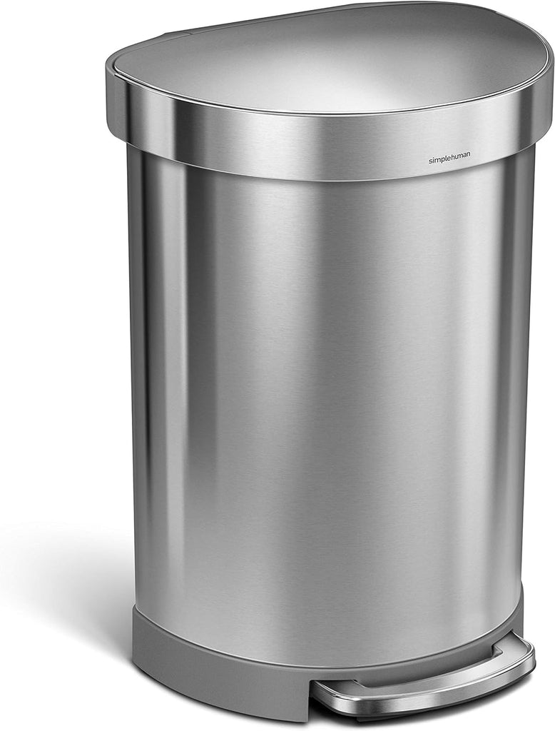 Rubbermaid Elite Stainless Steel Metal Dual Stream Step-On Trash