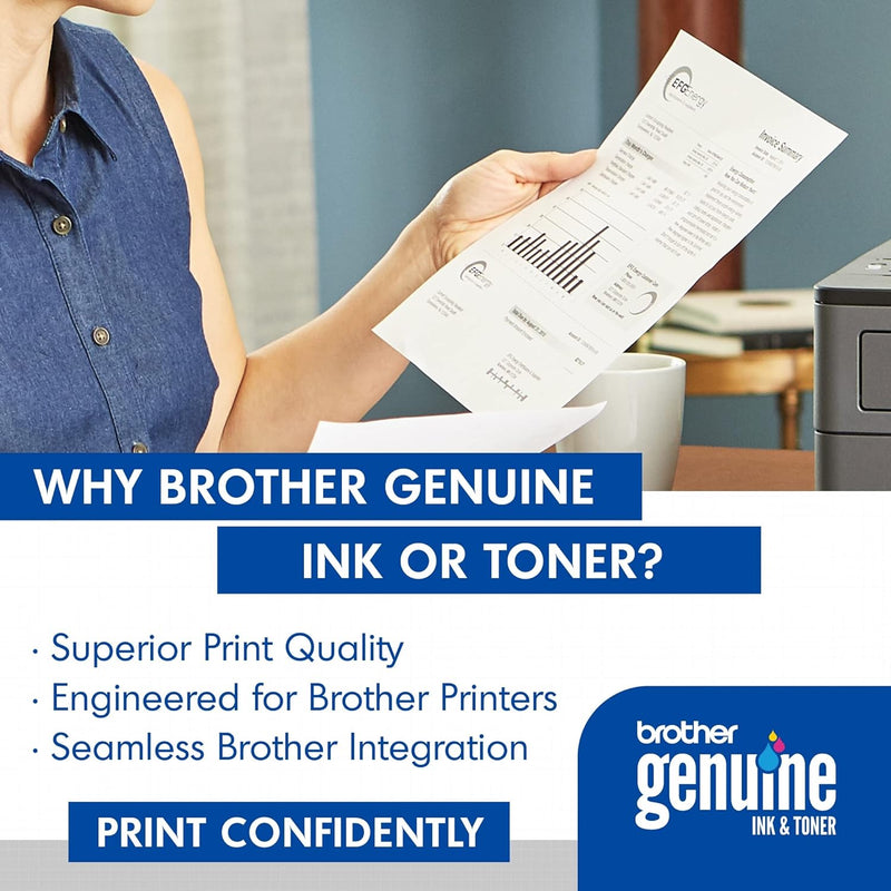 Brother Genuine Standard Yield Toner Cartridge, TN630, Replacement Black Toner