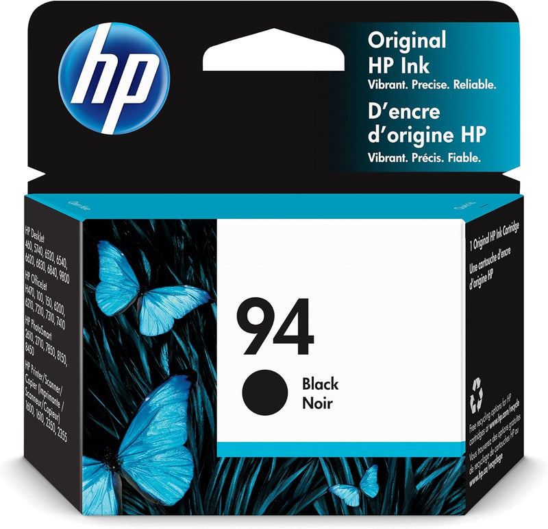 HP 94 Single Ink Cartridge, Black, Exp: 10/24