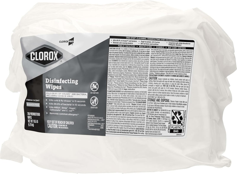 CloroxPro Clorox Disinfecting Wipes, Fresh Scent, 700 Count