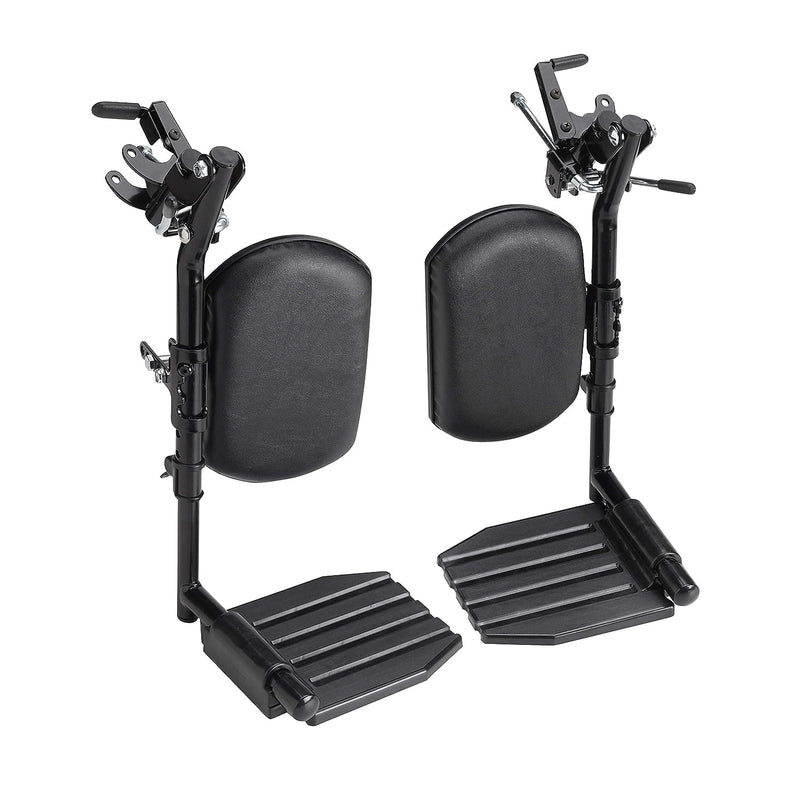 Elevating Leg Rest with Composite Footplates and Padded Calf Pads