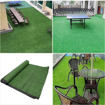 Green Artificial Grass Rug 6 ft. x 8 ft. Patio Deck Indoor Outdoor Landscape NEW