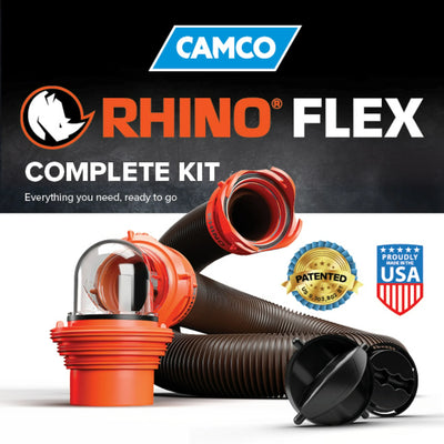 Camco RhinoFLEX 15-Foot RV Sewer Hose Kit