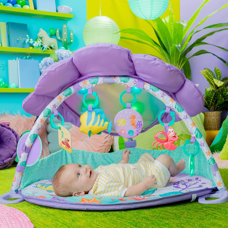 Disney Baby The Little Mermaid Activity Gym with Tummy Time Pillow